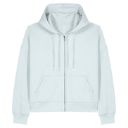 Organic Dropped Shoulder Zipped Hoodie: Women's