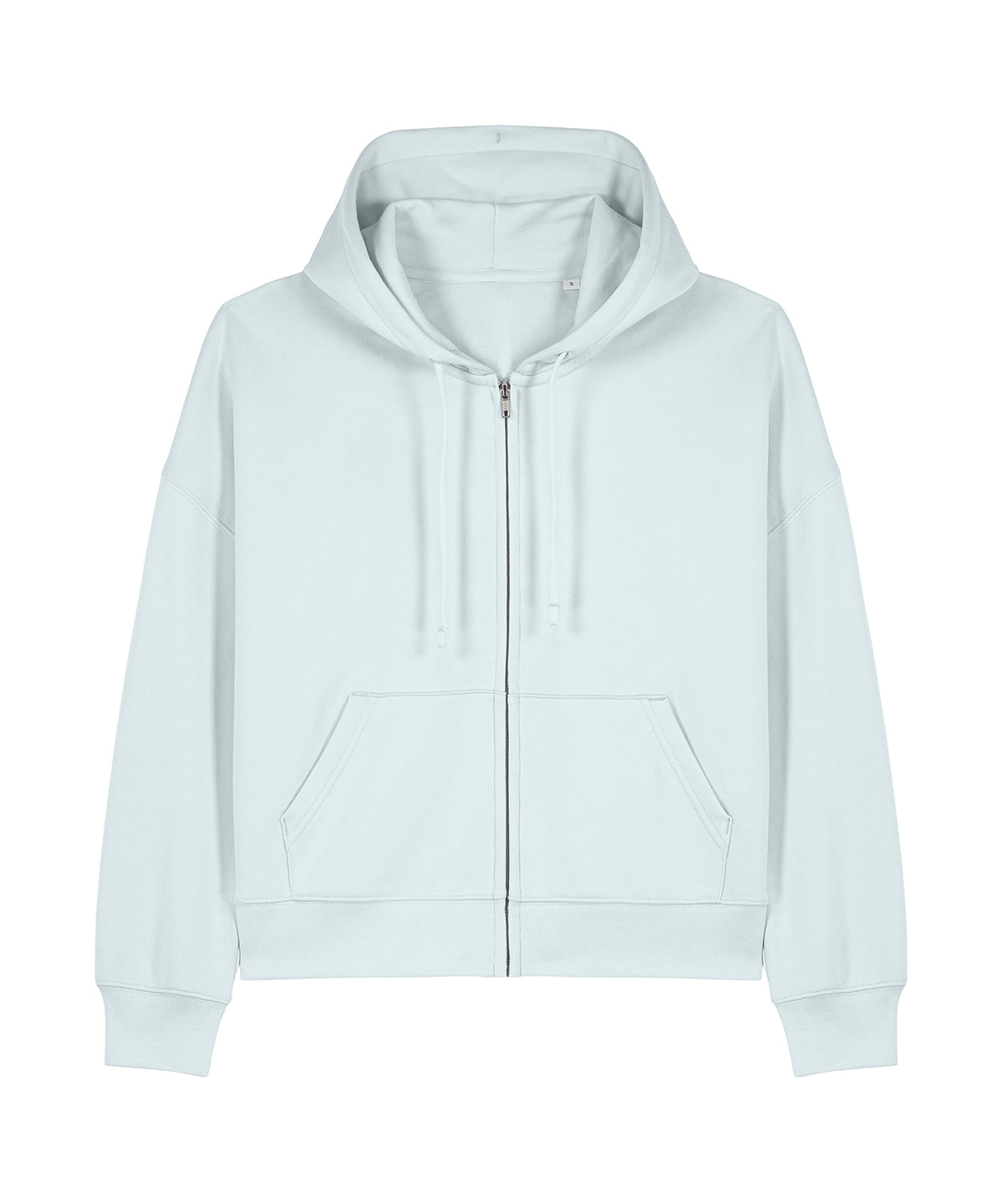 Organic Dropped Shoulder Zipped Hoodie: Women's