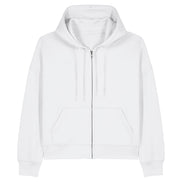 Organic Dropped Shoulder Zipped Hoodie: Women's
