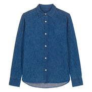 Organic Cotton Long Sleeve Denim Shirt: Womens