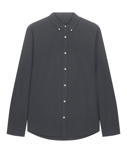 Organic Cotton Oxford Long Sleeve Shirt: Mens