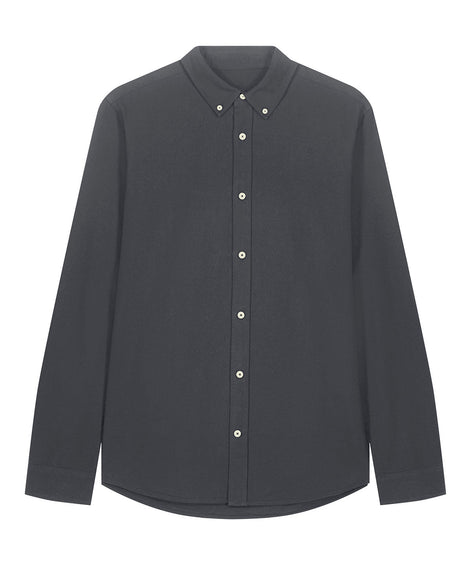 Organic Cotton Oxford Long Sleeve Shirt: Mens