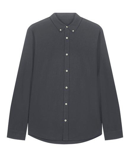 Organic Cotton Oxford Long Sleeve Shirt: Mens