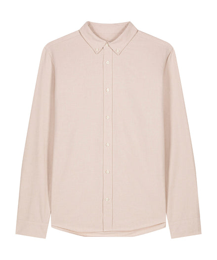 Organic Cotton Oxford Long Sleeve Shirt: Mens