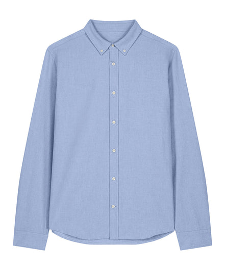 Organic Cotton Oxford Long Sleeve Shirt: Mens