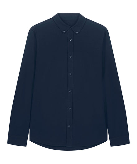Organic Cotton Oxford Long Sleeve Shirt: Mens
