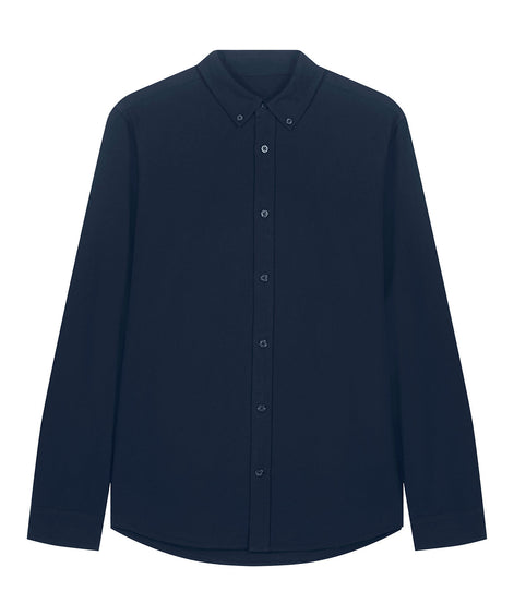 Organic Cotton Oxford Long Sleeve Shirt: Mens