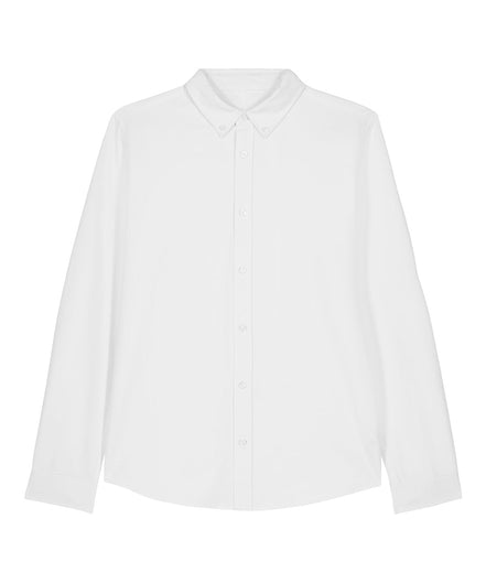 Organic Cotton Oxford Long Sleeve Shirt: Mens