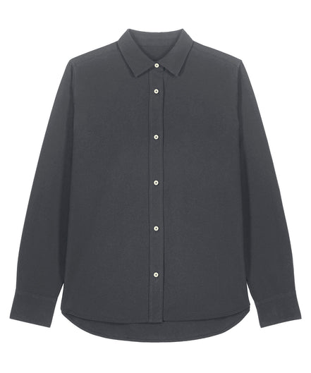 Organic Cotton Oxford Long Sleeve Shirt: Women's