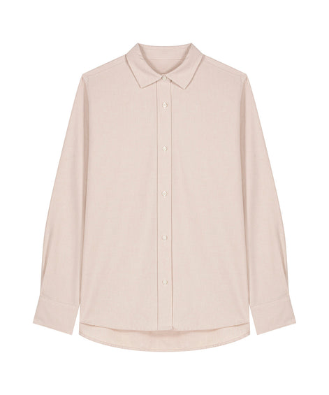 Organic Cotton Oxford Long Sleeve Shirt: Womens