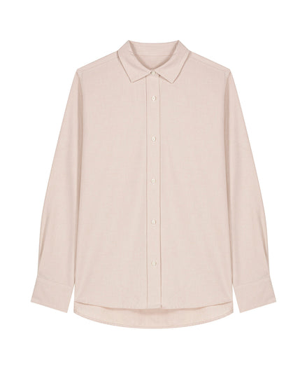 Organic Cotton Oxford Long Sleeve Shirt: Women's