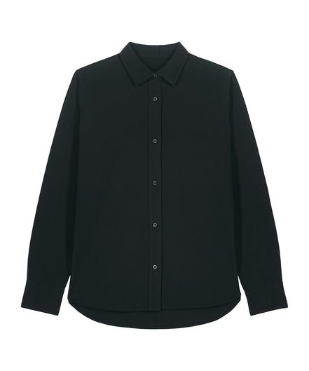 Organic Cotton Oxford Long Sleeve Shirt: Women's