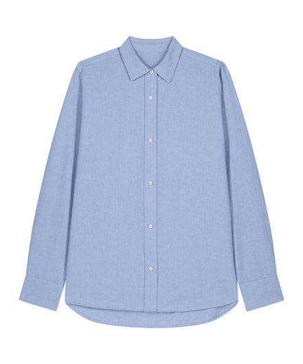 Organic Cotton Oxford Long Sleeve Shirt: Women's