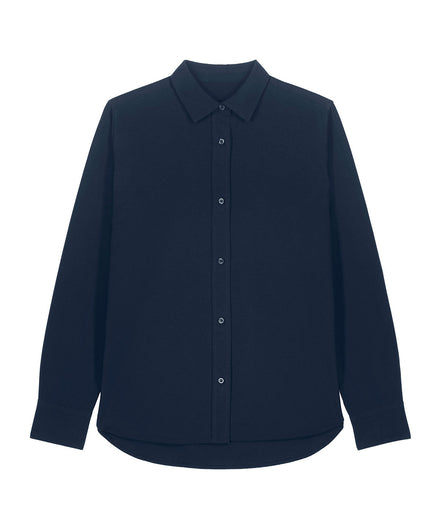 Organic Cotton Oxford Long Sleeve Shirt: Women's