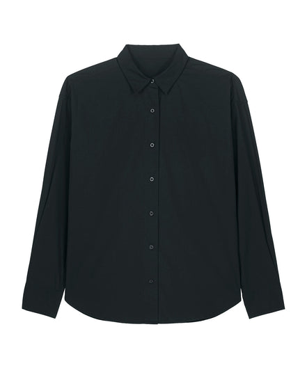 Organic Poplin Long Sleeve Shirt: Men's