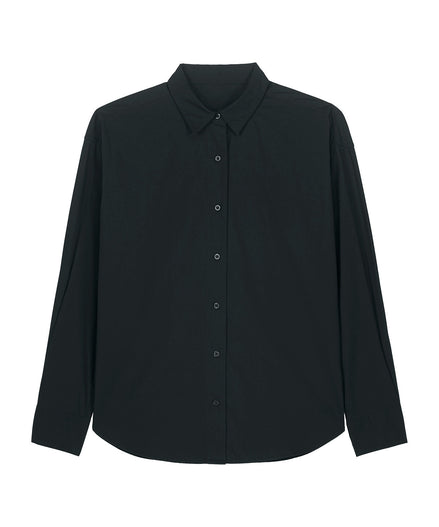 Organic Poplin Long Sleeve Shirt: Men's