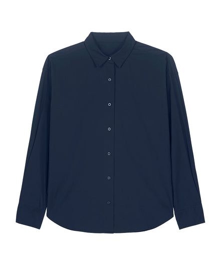 Organic Poplin Long Sleeve Shirt: Men's