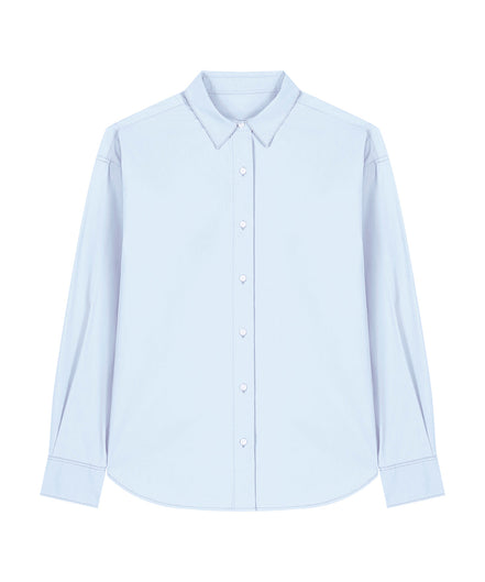 Organic Poplin Long Sleeve Shirt: Men's
