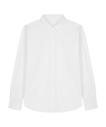 Organic Poplin Long Sleeve Shirt: Men's