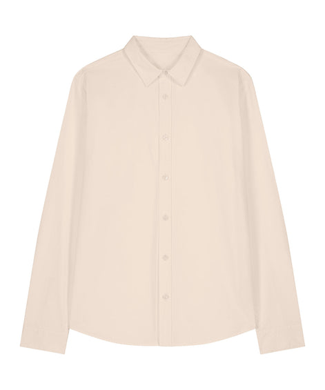 Organic Poplin Long Sleeve Shirt: Womens