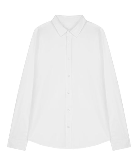 Organic Poplin Long Sleeve Shirt: Women's