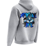 XAPE Splatter Graffiti V4 Hoodie - Heather Grey