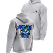 XAPE Splatter Graffiti V4 Hoodie - Heather Grey