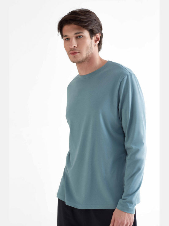 Organic Cotton & Modal Long Sleeve T-Shirt: Men's