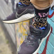 Mens Crew Socks with Street Graffiti