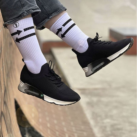 Mens Arrow Patterned Fashion Crew Socks