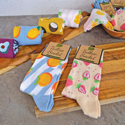1 Pack Ladies Cotton Novelty Design Fruit Socks