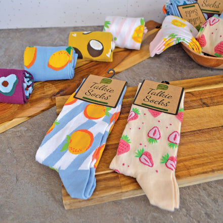 1 Pack Ladies Cotton Novelty Design Fruit Socks