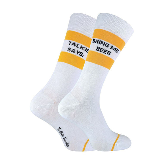 1 Pack Unisex Cotton Novelty Bring Me Beer & Vodka Socks