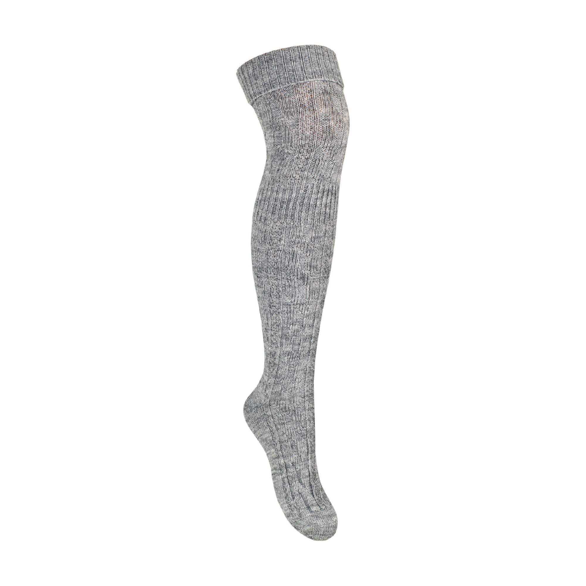 1 Pack Ladies Over the Knee Wool Socks (2 Sizes)