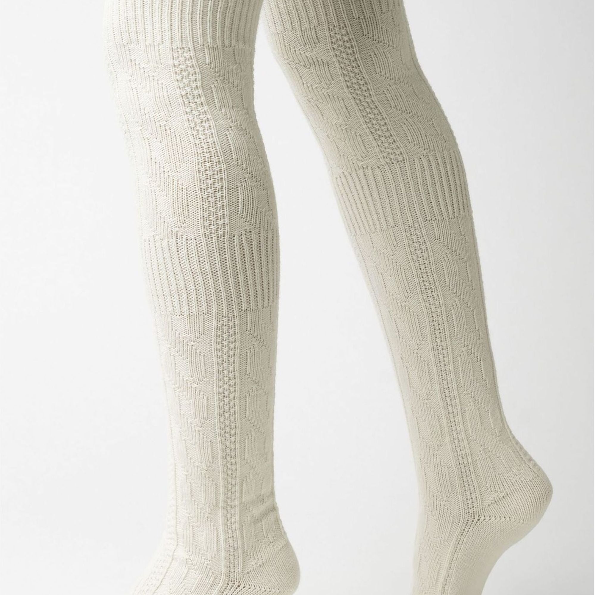 1 Pack Ladies Over the Knee Wool Socks (2 Sizes)