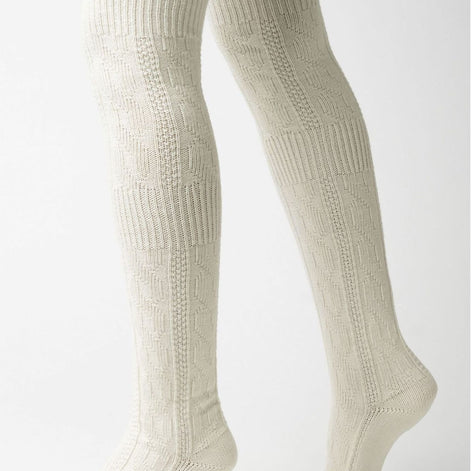 1 Pack Ladies Over the Knee Wool Socks (2 Sizes)