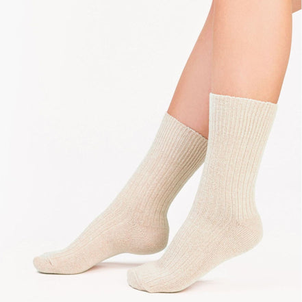 Knitted Design Ladies Wool Dress Socks for Winter