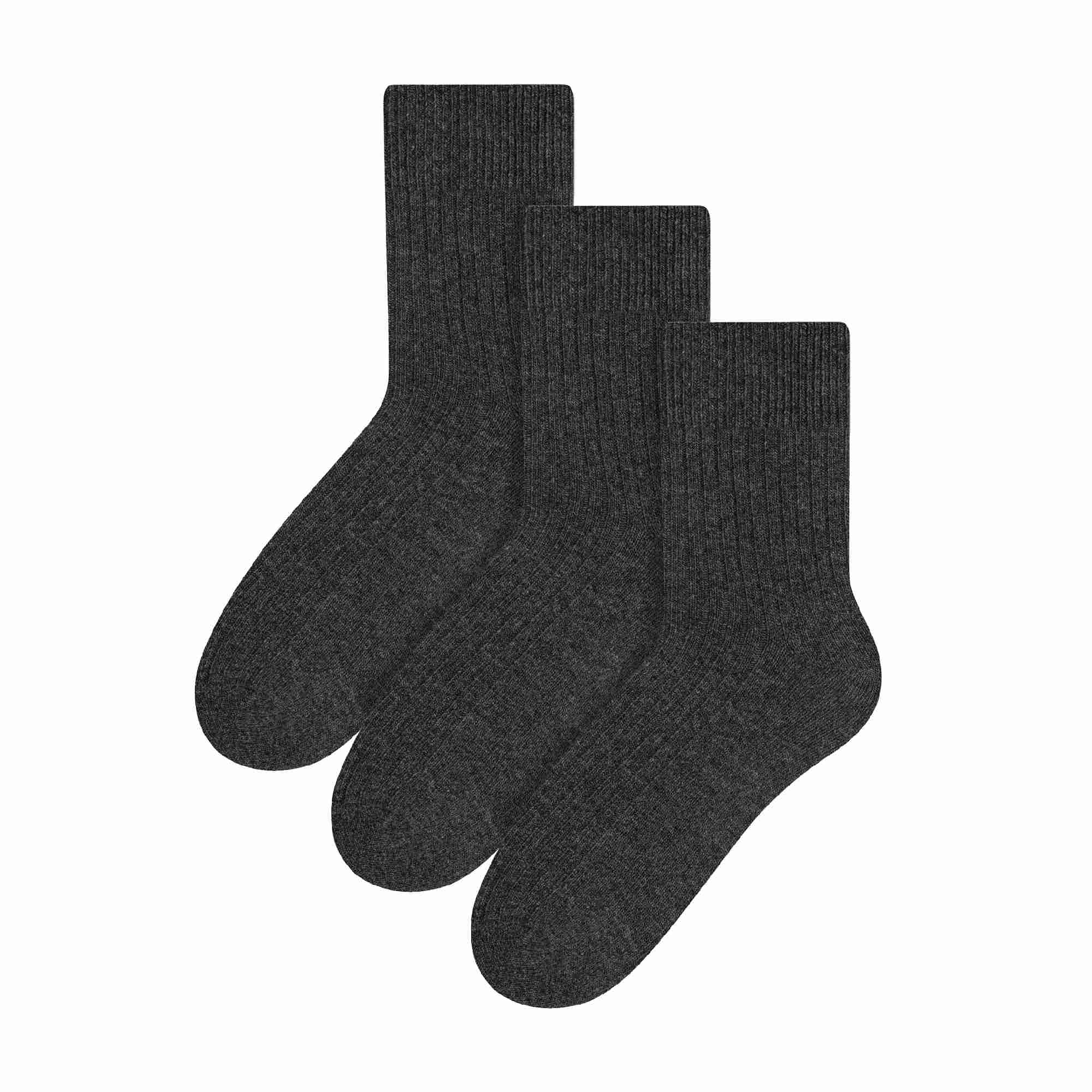 3 Pack Men's Original Wool Dress Socks (2 Sizes)