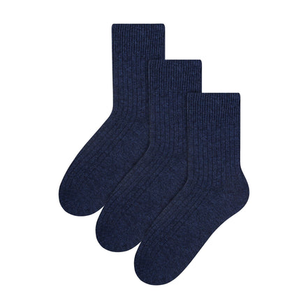 3 Pack Men's Original Wool Dress Socks (2 Sizes)