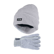 Ladies 3M Thinsulate Lined Chenille Thermal Beanie Hat & Gloves Set