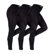 3 Pack Ladies Thermal Soft Fleece Lined Leggings