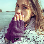Ladies Thermal 3M Thinsulate Lined Fingerless Gloves for Winter
