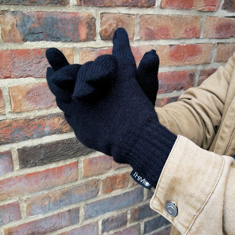 Mens Knitted Thermal 40g 3M Thinsulate Insulation Winter Gloves