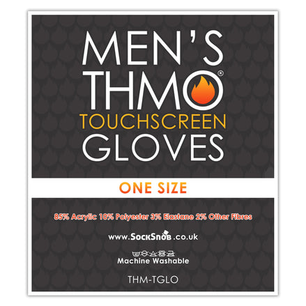 Mens Touchscreen Gloves with Grips