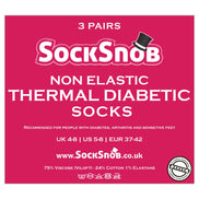 Ladies Thin Non Elastic Thermal Diabetic Socks (Multipack Options)