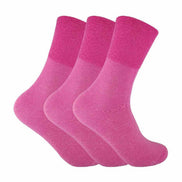 3 Pack Ladies Thin Wide Top Non Elastic Thermal Diabetic Socks