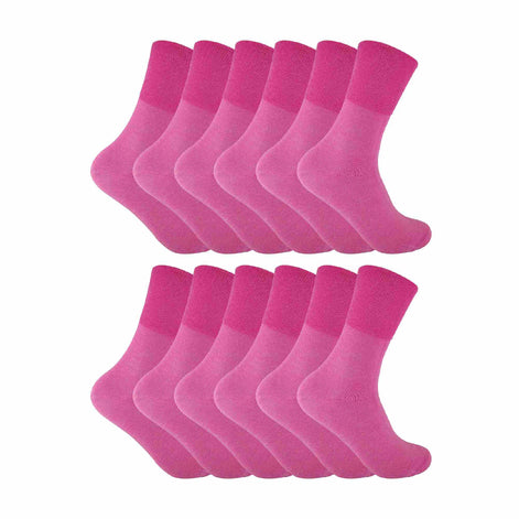 Ladies Thin Non Elastic Thermal Diabetic Socks (Multipack Options)
