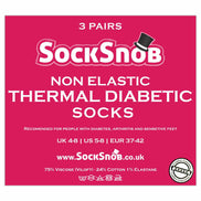 Ladies Thin Non Elastic Thermal Diabetic Socks (Multipack Options)