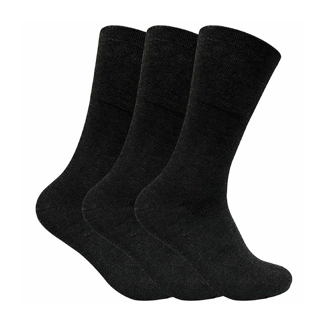Mens Thin Non Elastic Thermal Diabetic Socks (Multipack Options)