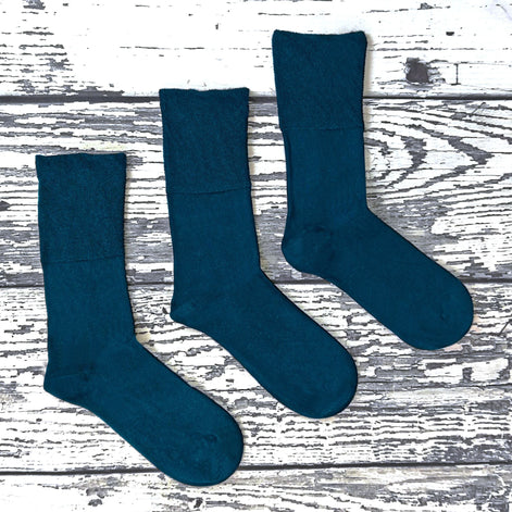 Mens Thin Non Elastic Thermal Diabetic Socks (Multipack Options)